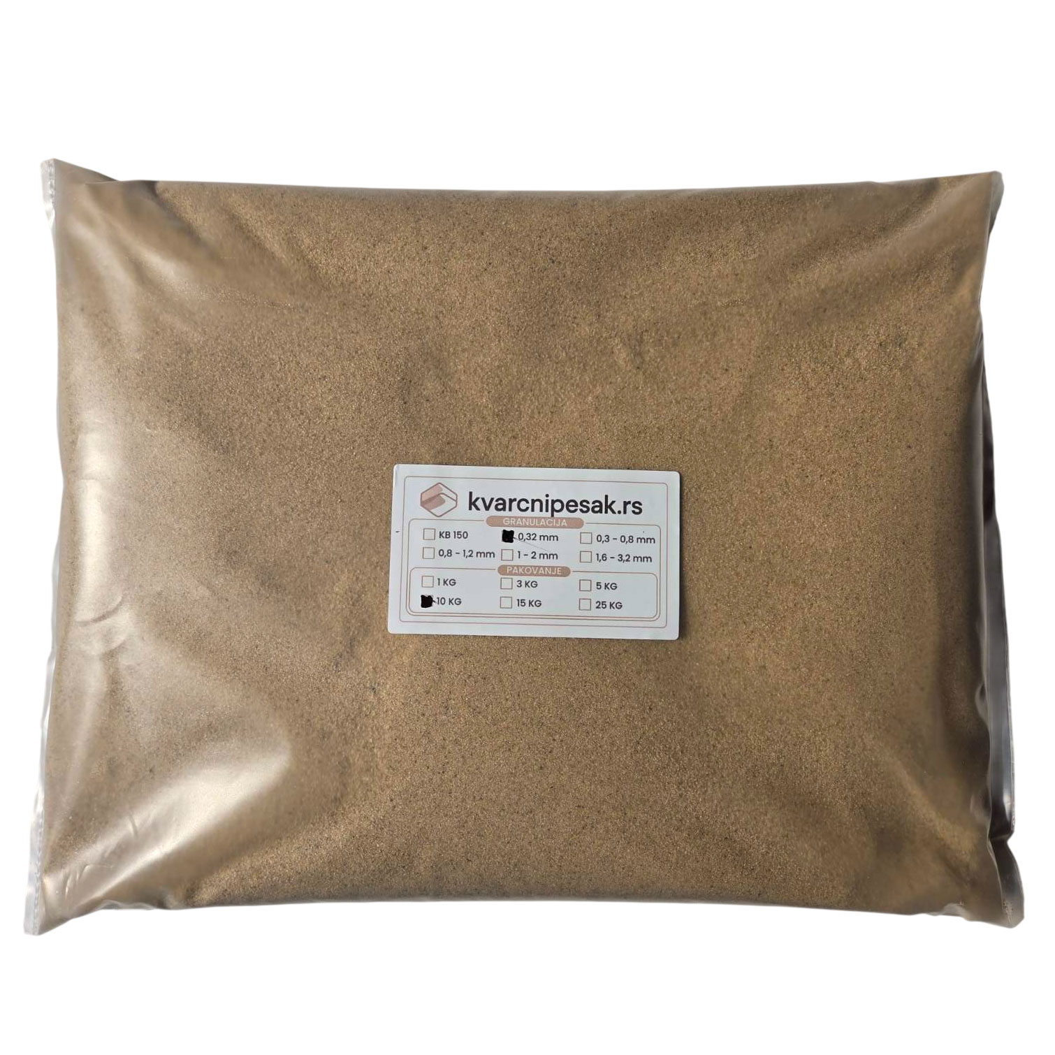 Kvarcni pesak (0,32 mm) - pakovanje od 10 kg